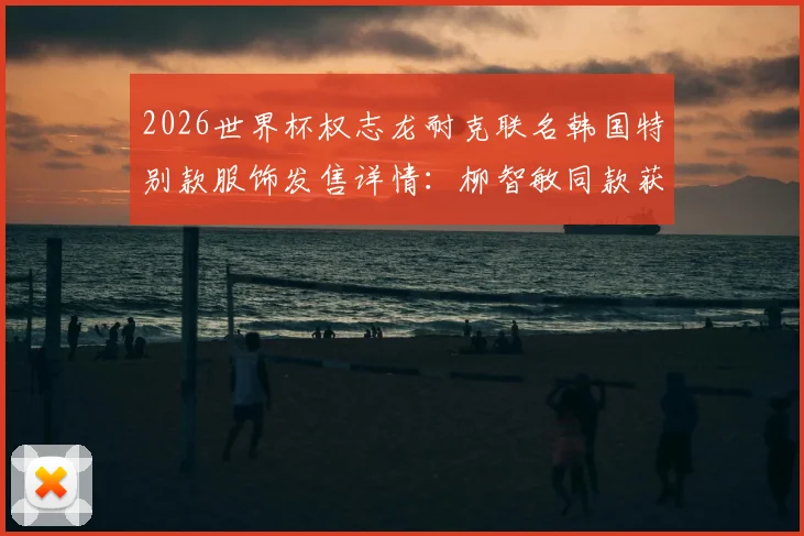 2026世界杯权志龙耐克联名韩国特别款服饰发售详情：柳智敏同款获取渠道、价格与购买全指南